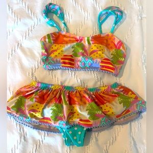 Girls size 6 Matilda Jane Two Piece Swim Suit